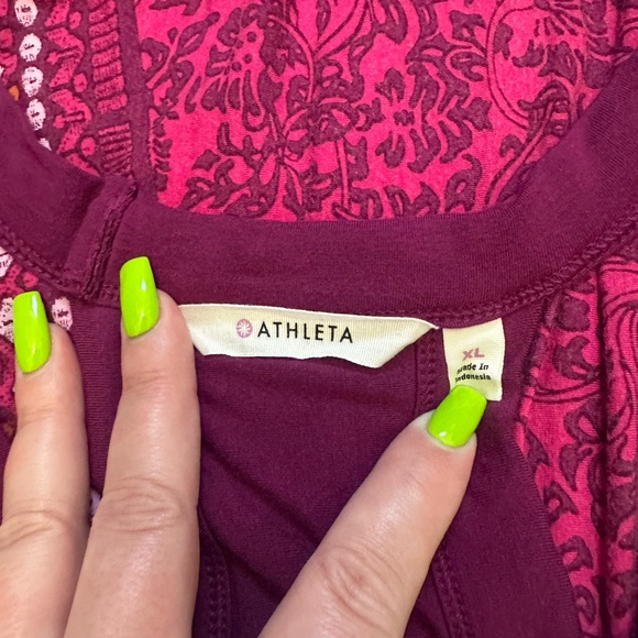 Athleta Raspberry Persia Rio Patterned Maxi Dress - Picture 3 of 6